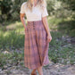 Susie Plaid A-Line Midi Skirt - FINAL SALE IC Skirts