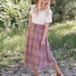 Susie Plaid A-Line Midi Skirt - FINAL SALE IC Skirts