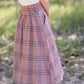 Susie Plaid A-Line Midi Skirt - FINAL SALE IC Skirts