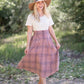 Susie Plaid A-Line Midi Skirt - FINAL SALE IC Skirts