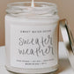 Sweater Weather Scented Soy Candle FF Home + Lifestyle