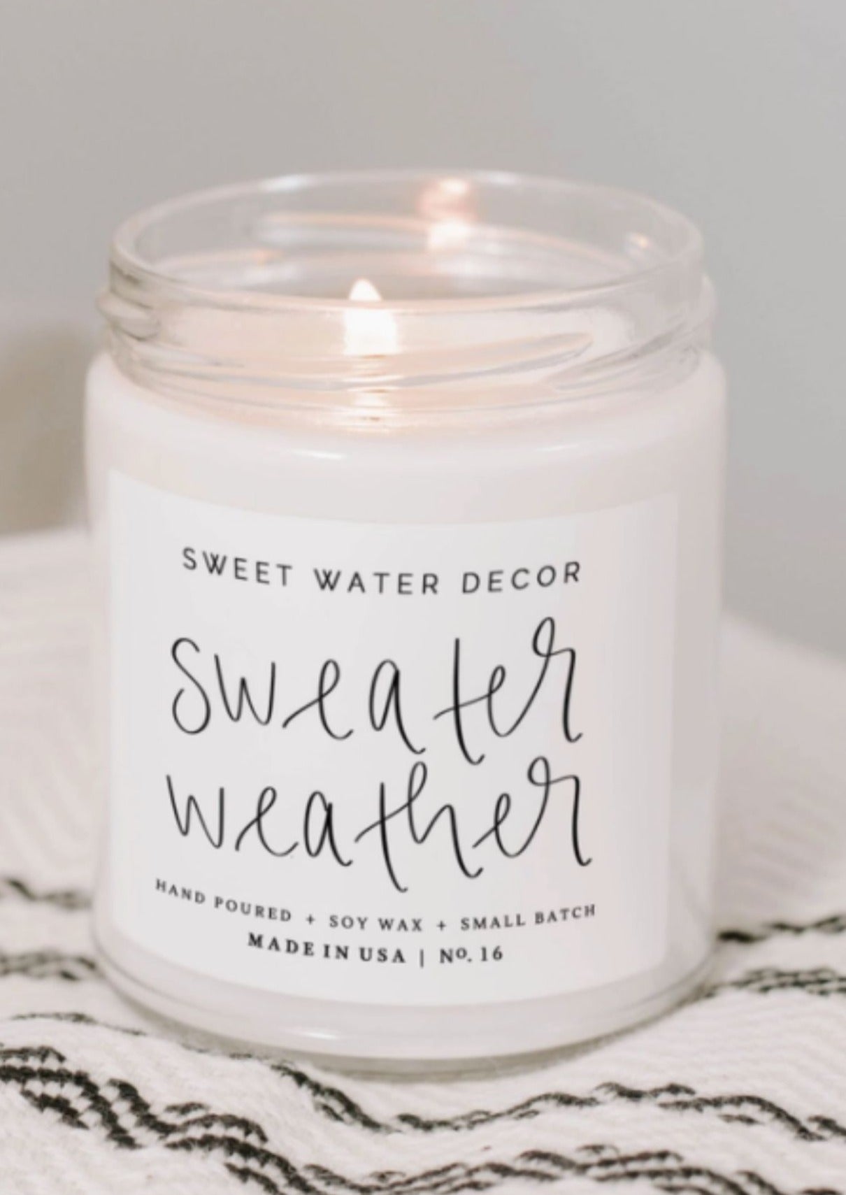 Sweater Weather Scented Soy Candle FF Home + Lifestyle