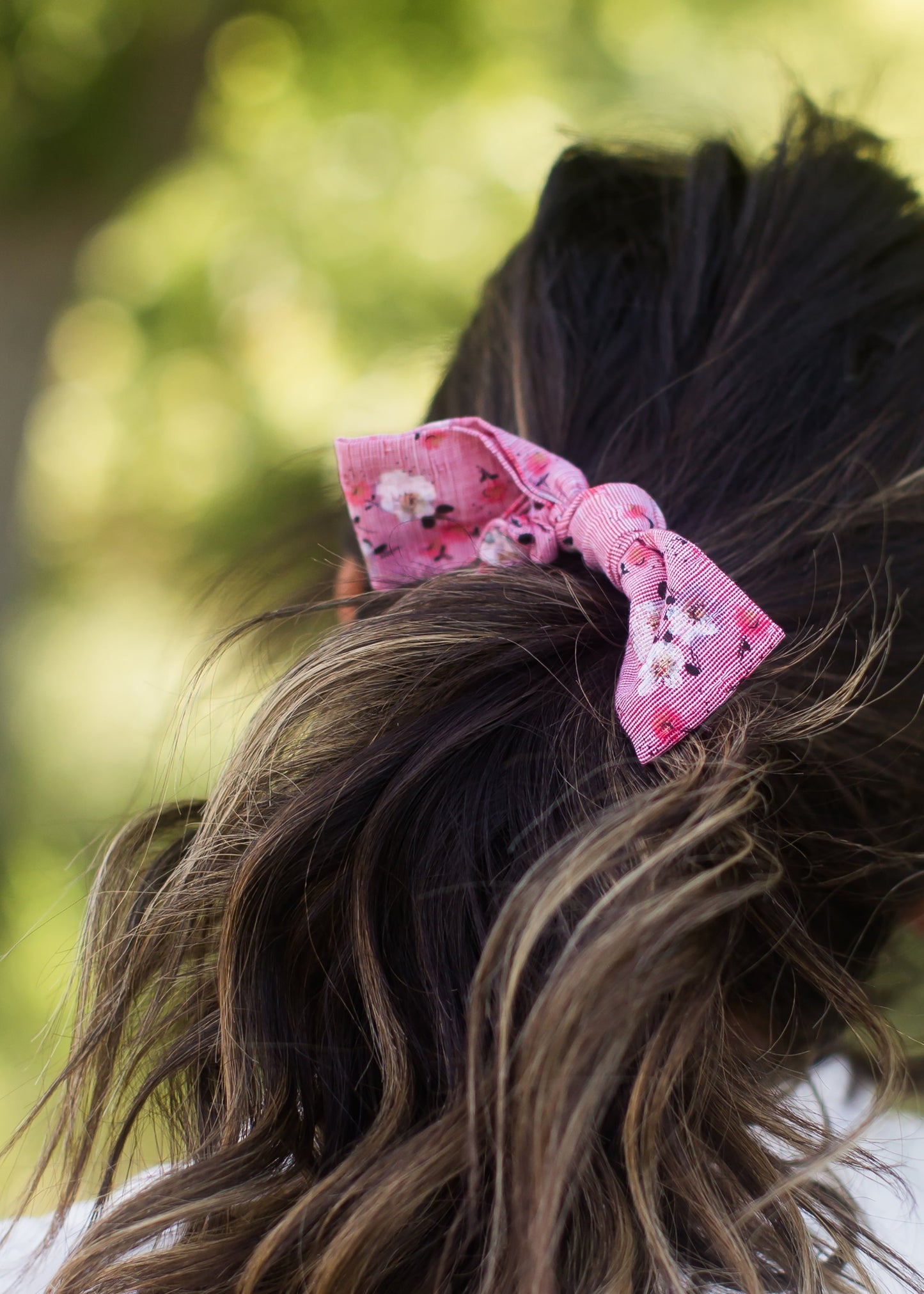 Sweet Floral Bow Hair Scrunchie - FINAL SALE Accessories