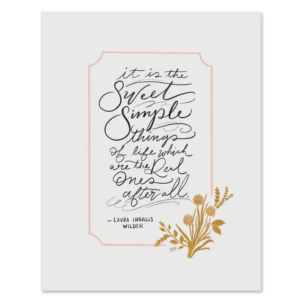 Sweet + Simple Print - FINAL SALE Home & Lifestyle