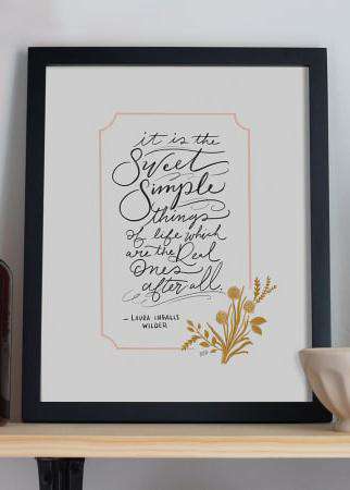 Sweet + Simple Print - FINAL SALE Home & Lifestyle