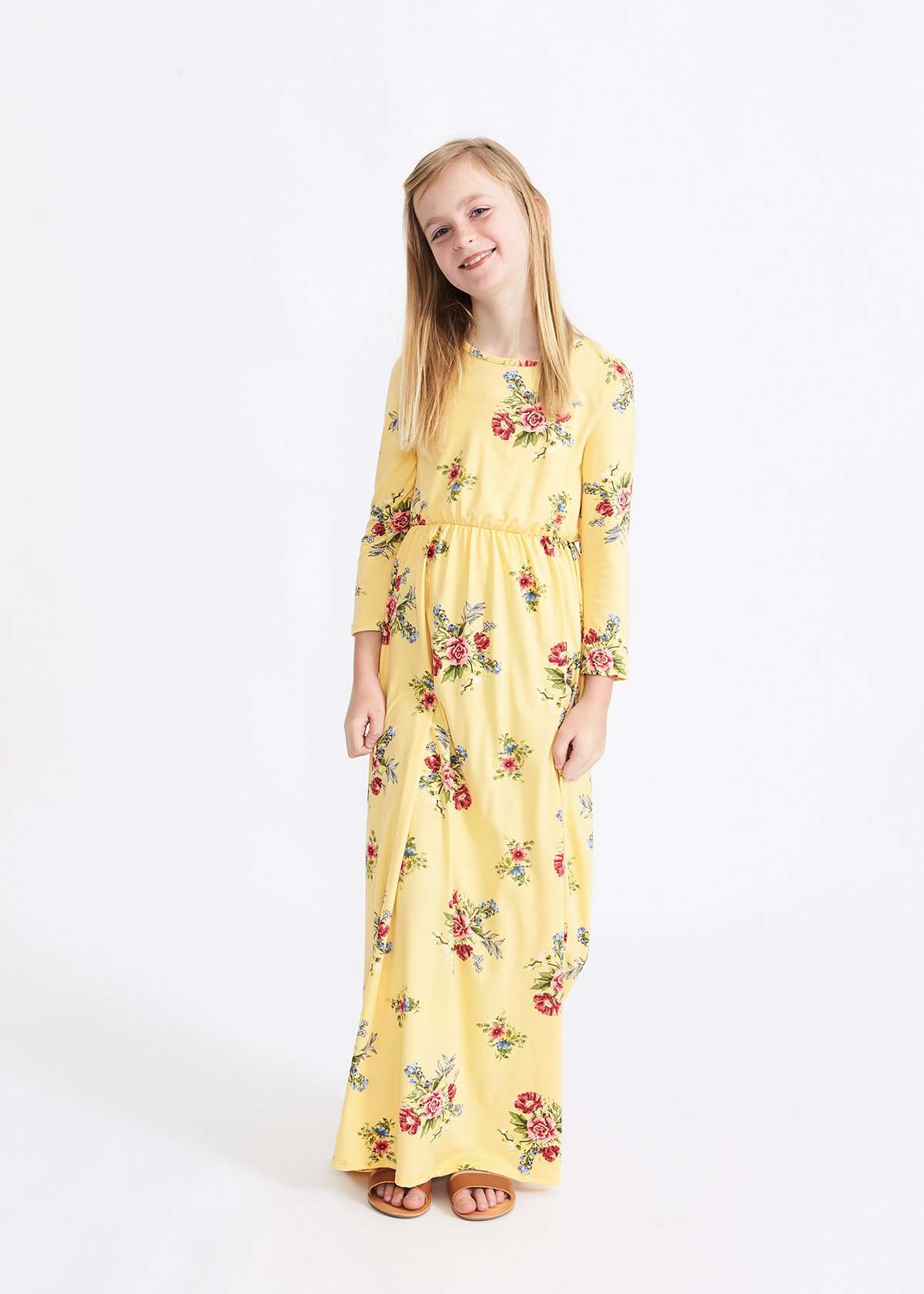 Sweet Spring Floral Maxi Dress - FINAL SALE Dresses Yellow / XS