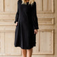 Swiss Dot Knit Midi Dress Dresses