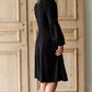 Swiss Dot Knit Midi Dress Dresses