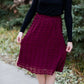 Swiss Dot Midi Skirt Skirts