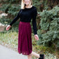 Swiss Dot Midi Skirt Skirts