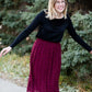 Swiss Dot Midi Skirt Skirts