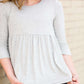 Tacoma Solid Tunic - FINAL SALE Tops Heather Gray / S