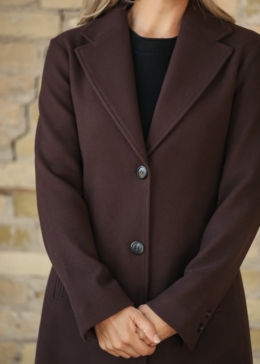 Tailored Brown Dressy Topcoat FF Layering Essentials