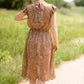 Tan Printed Midi Dress Dresses