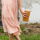 Tan Stitched Double Zipper Wallet Accessories
