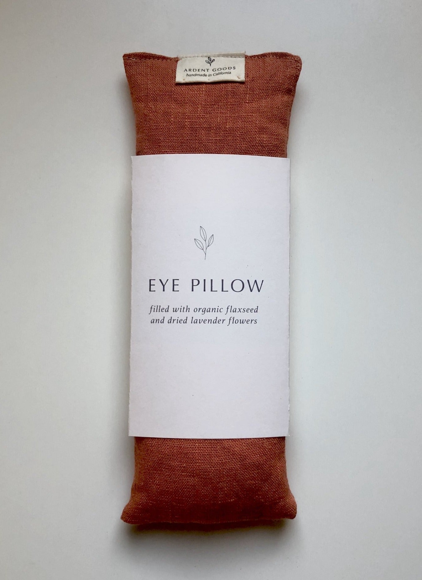Tangerine Handmade Linen Eye Pillow Home & Lifestyle