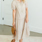 Tassle Tie Ruffle Hem Midi Dress - FINAL SALE Dresses
