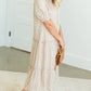 Tassle Tie Ruffle Hem Midi Dress - FINAL SALE Dresses