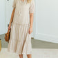 Tassle Tie Ruffle Hem Midi Dress - FINAL SALE Dresses