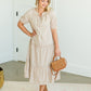 Tassle Tie Ruffle Hem Midi Dress - FINAL SALE Dresses