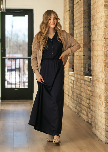 Tate Crochet Open Knit Cardigan IC Layering Essentials