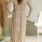 Taupe Animal Print Maxi Dress - FINAL SALE Dresses