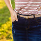 Taupe Faux Leather Skinny Belt - FINAL SALE Accessories