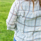 Taupe Plaid Front Knot Top - FINAL SALE Tops