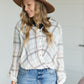 Taupe Plaid Front Knot Top - FINAL SALE Tops