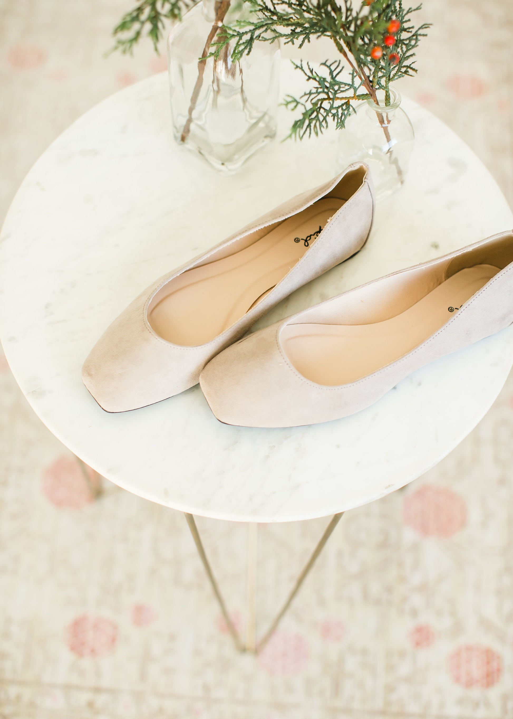 Taupe Square Toe Slip On - FINAL SALE Accessories