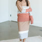 Taupe Stripe Miranda Midi Skirt - FINAL SALE Skirts