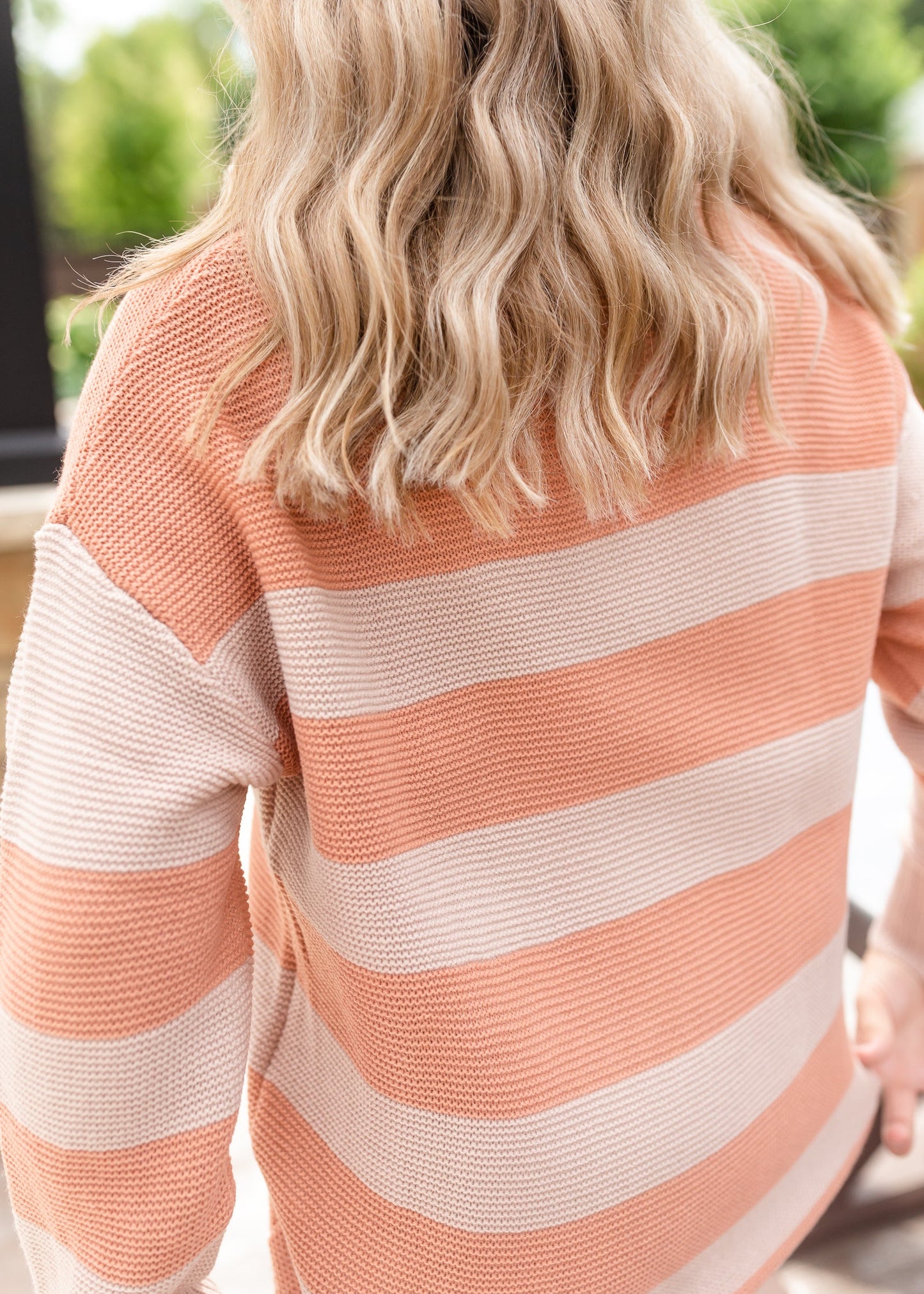 Taupe Two Tone Knit Sweater Top - FINAL SALE Tops