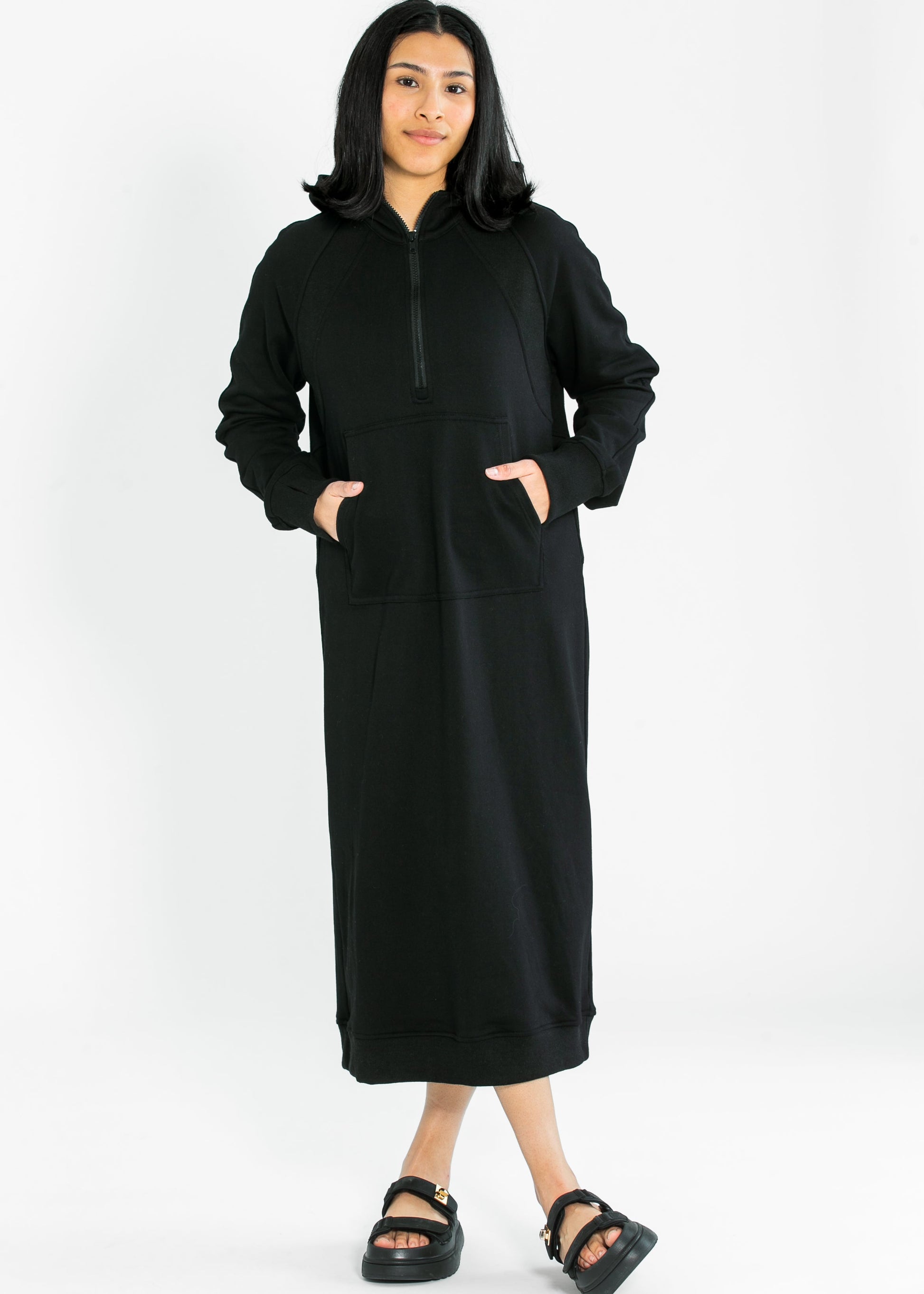 Tayla Hoodie Sweatshirt Dress - FINAL SALE Inherit Co. Tayla Hoodie Sweatshirt Dress - FINAL SALE Inherit Co.