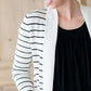 Teacher Stripe Open Front Cardigan-FINAL SALE Layering Essentials
