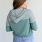 Teal Long Sleeve Lightweight Hoodie FF Tops