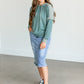Teal Long Sleeve Lightweight Hoodie FF Tops