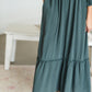 Teal Pom Pom Embroidered Maxi Dress Dresses