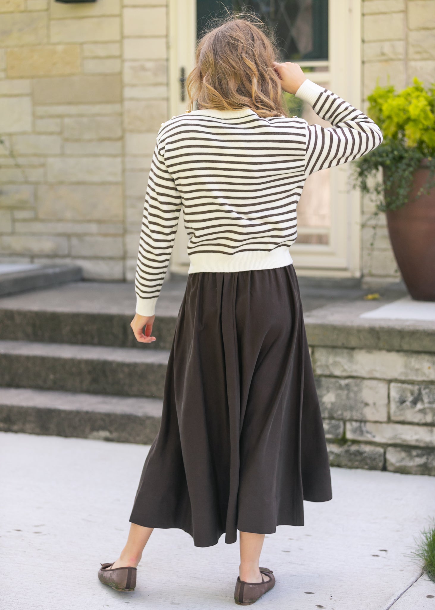 Tencel A-Line Maxi Skirt FF Skirts
