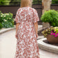 Terracotta Placket Button Maxi Dress - FINAL SALE Dresses