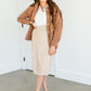 Textured Button Up Shacket FF Tops