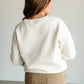 Textured Cream Knit Crewneck Top FF Tops