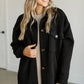 Textured Duster Long Shacket FF Tops