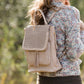 Textured Faux Leather Backpack Accessories