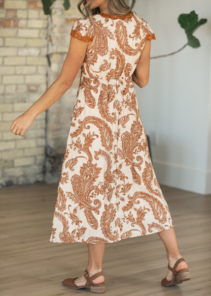 Textured Floral Lace Sleeveless Dress FF Dresses