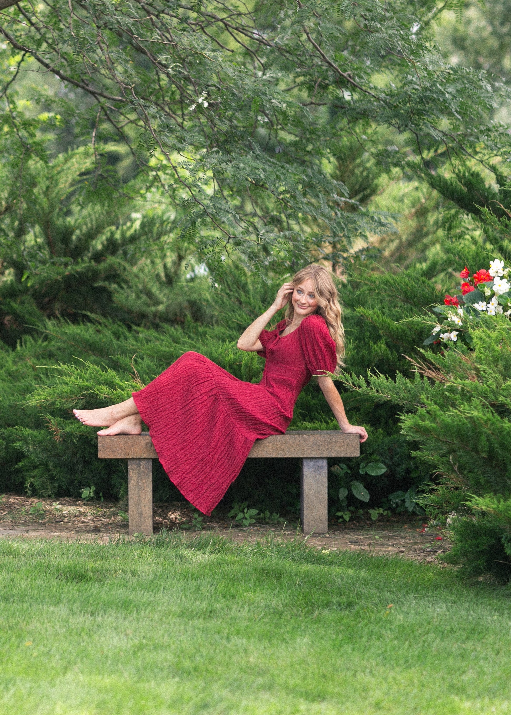 Textured Woven Maxi Dress FF Dresses