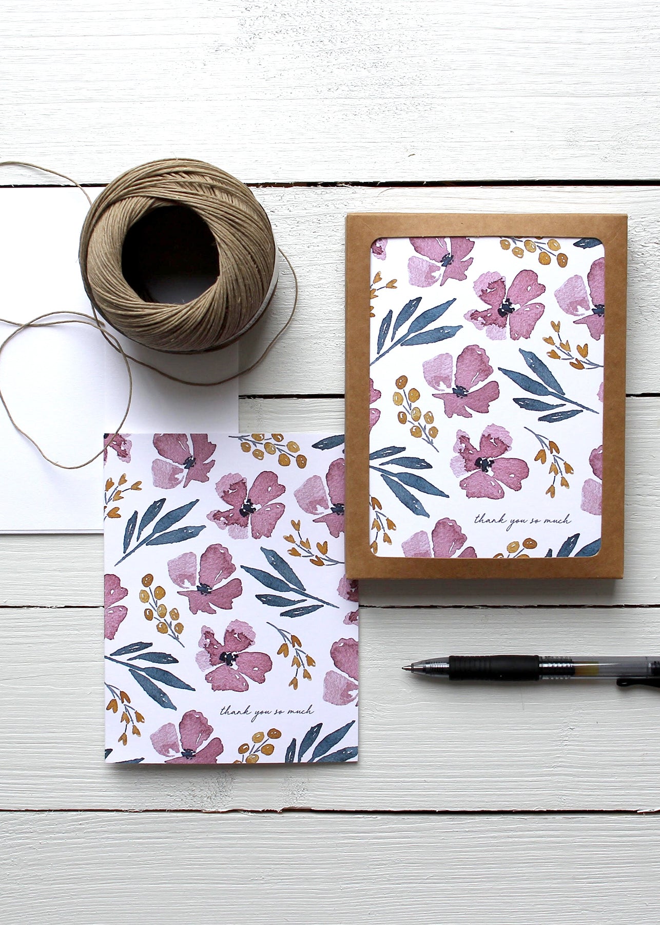 Thank You Floral Card Set - FINAL SALE Home & Lifestyle