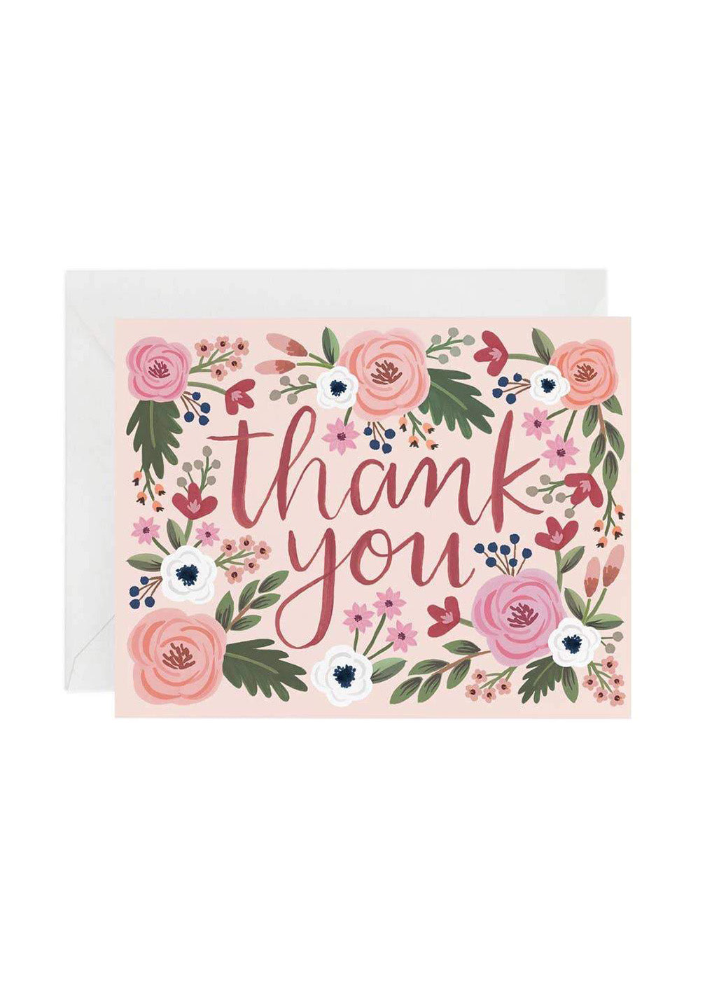 Thank you Floral Greeting Card - FINAL SALE