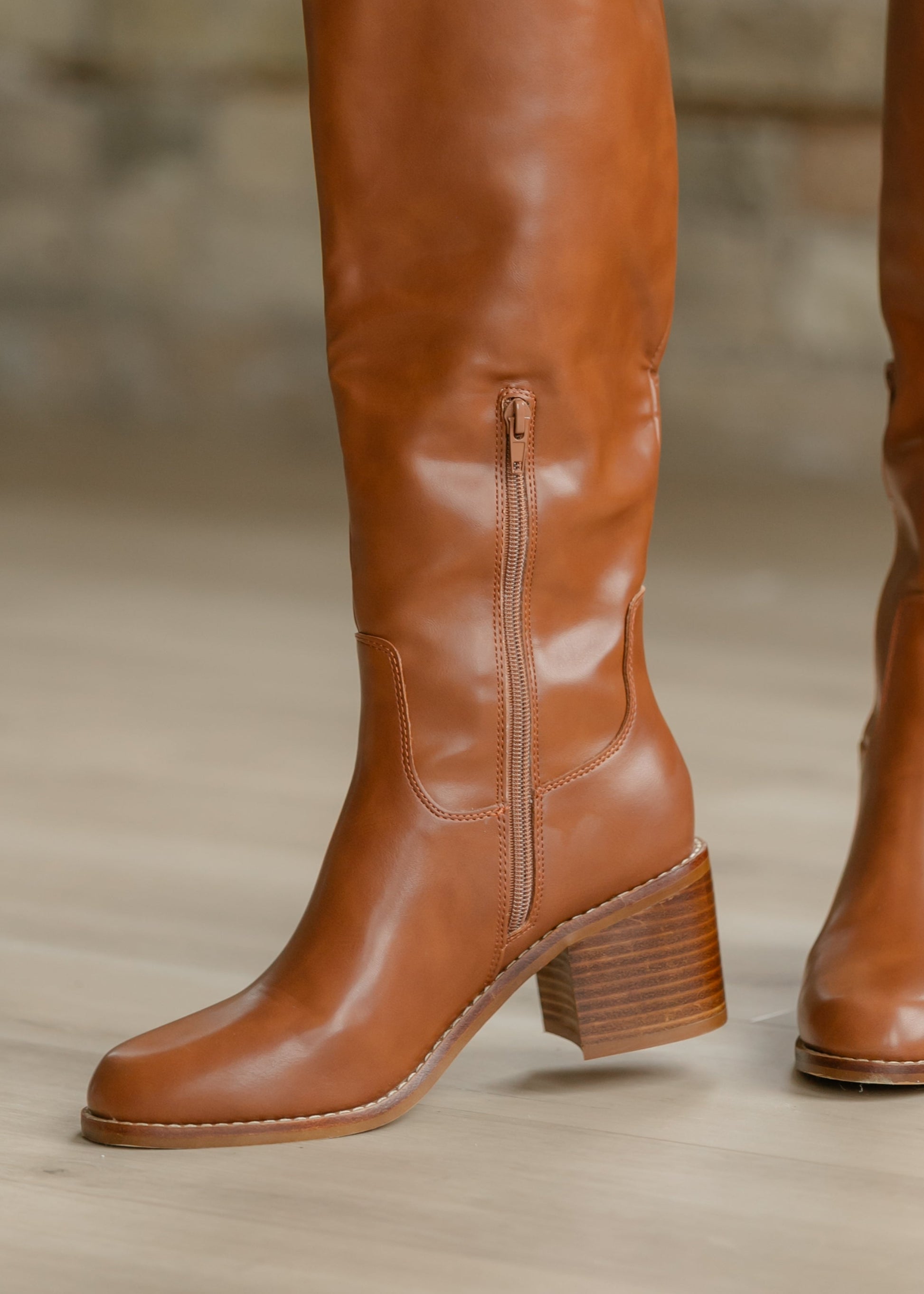 The Harriet Brown Tall Riding Boot Shoes