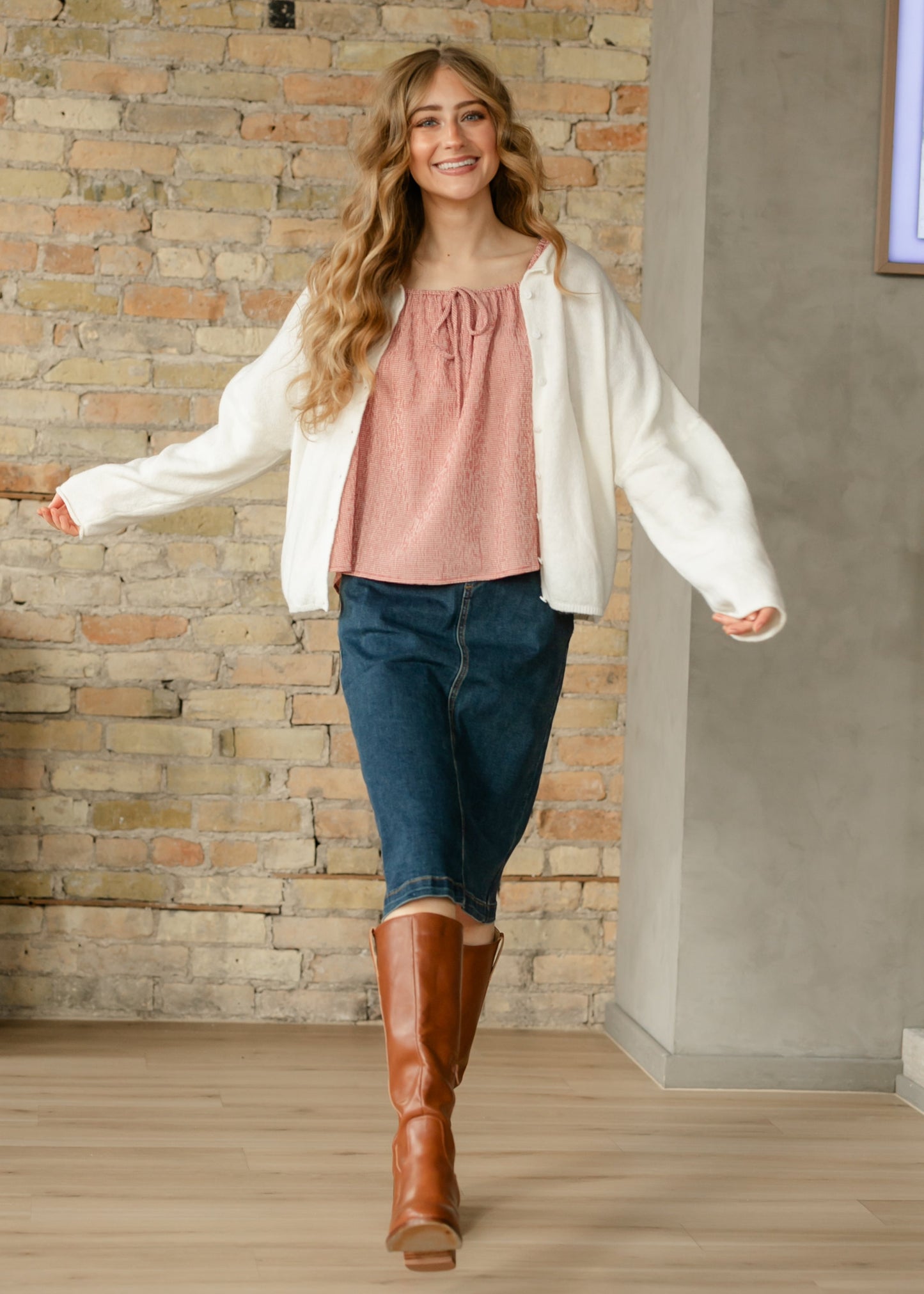 Things Between® Alix Square Neck Puff Sleeve Top FF Tops