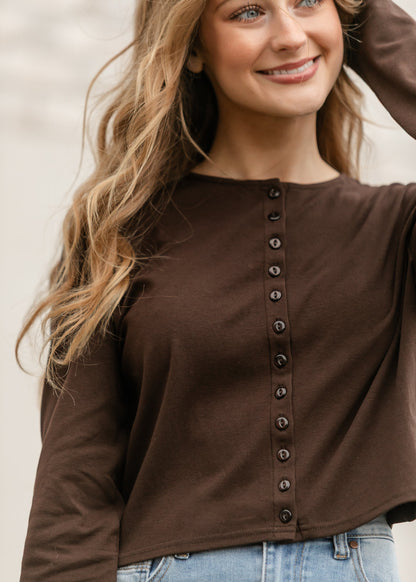 Things Between® Button Down Long Sleeve Top FF Layering Essentials